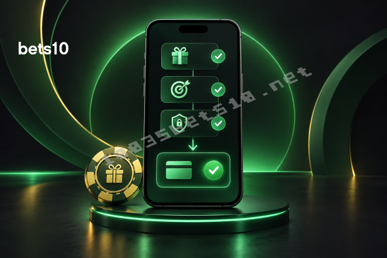 Koyu zeminde yeşil ışıkla vurgulanan telefon, kontrol adımları ve ödeme onay simgesi bets10 bonus nasıl çekilir konusunu görselleştiriyor.